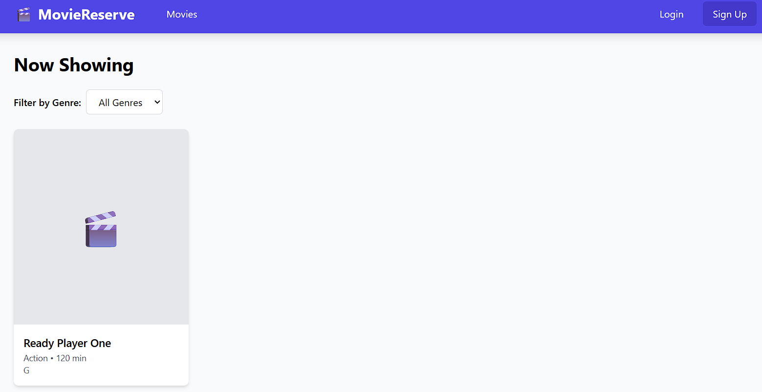 Movie Reservation System Project